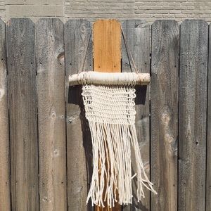 handmade macrame wall hanging